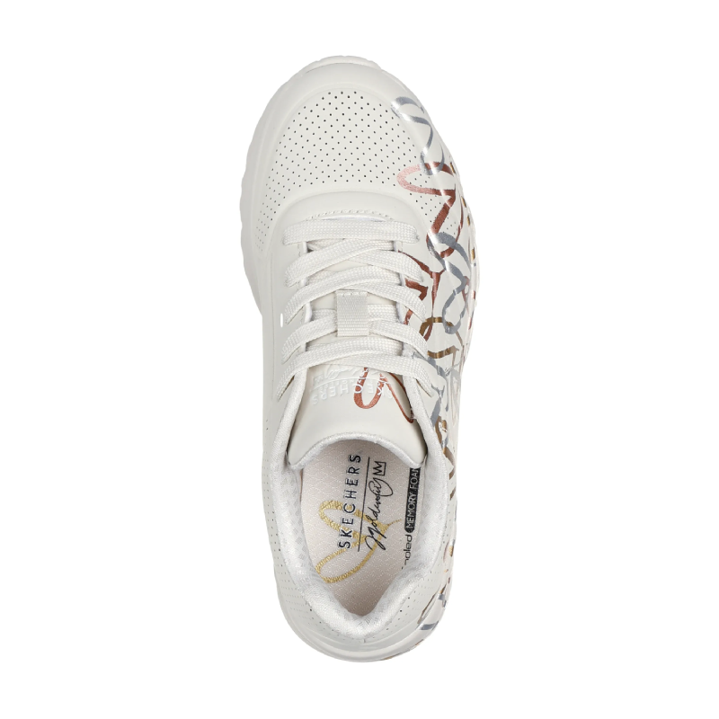 Chaussures Skechers Street™ x JGoldcrown : UNO Lite – Metallic Love (Enfant)