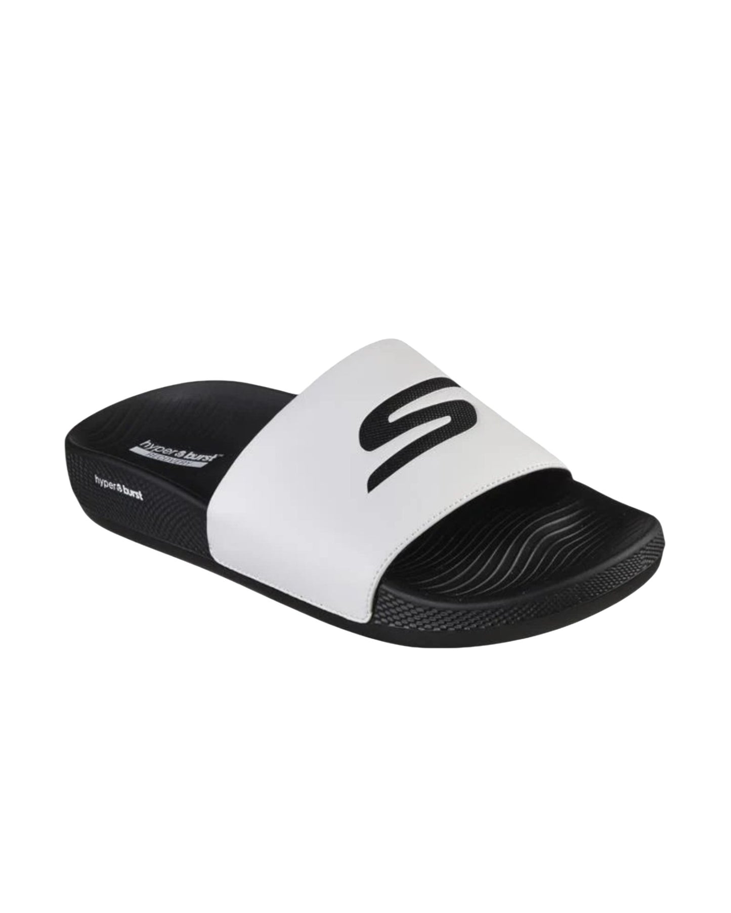 Claquettes Skechers Hyper Slide – Deriver (Homme) BLACK WHITE