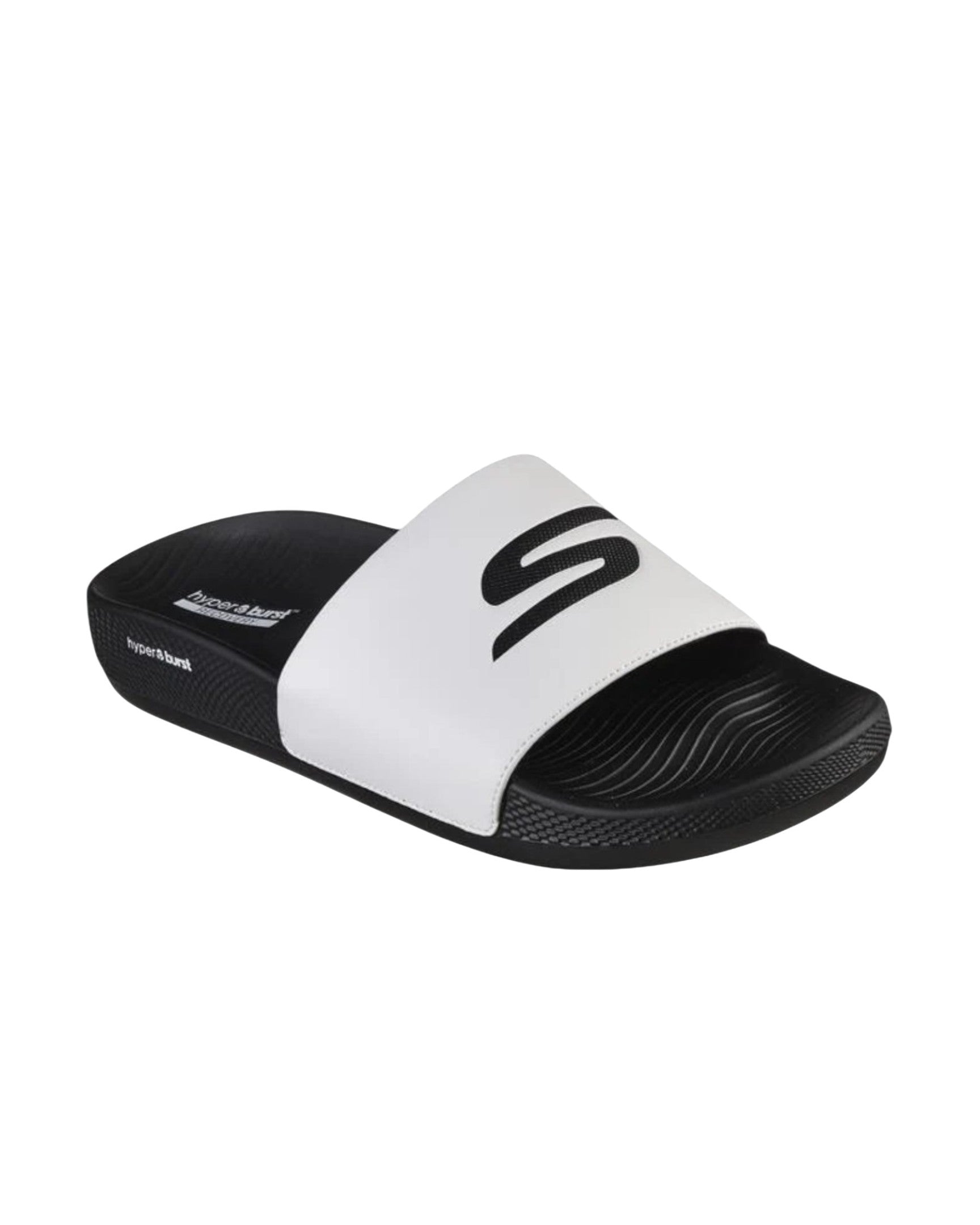 Claquettes Skechers Hyper Slide – Deriver (Homme) BLACK WHITE