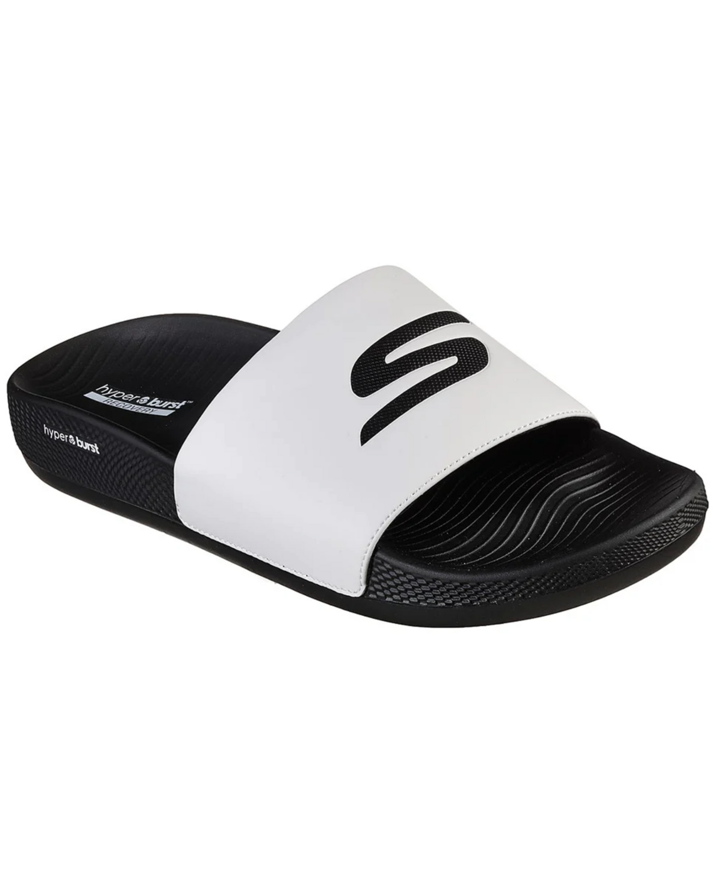 Claquettes Skechers Hyper Slide – Deriver (Homme) BLACK WHITE