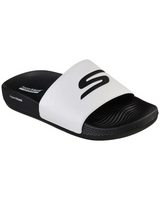 Claquettes Skechers Hyper Slide – Deriver (Homme) BLACK WHITE