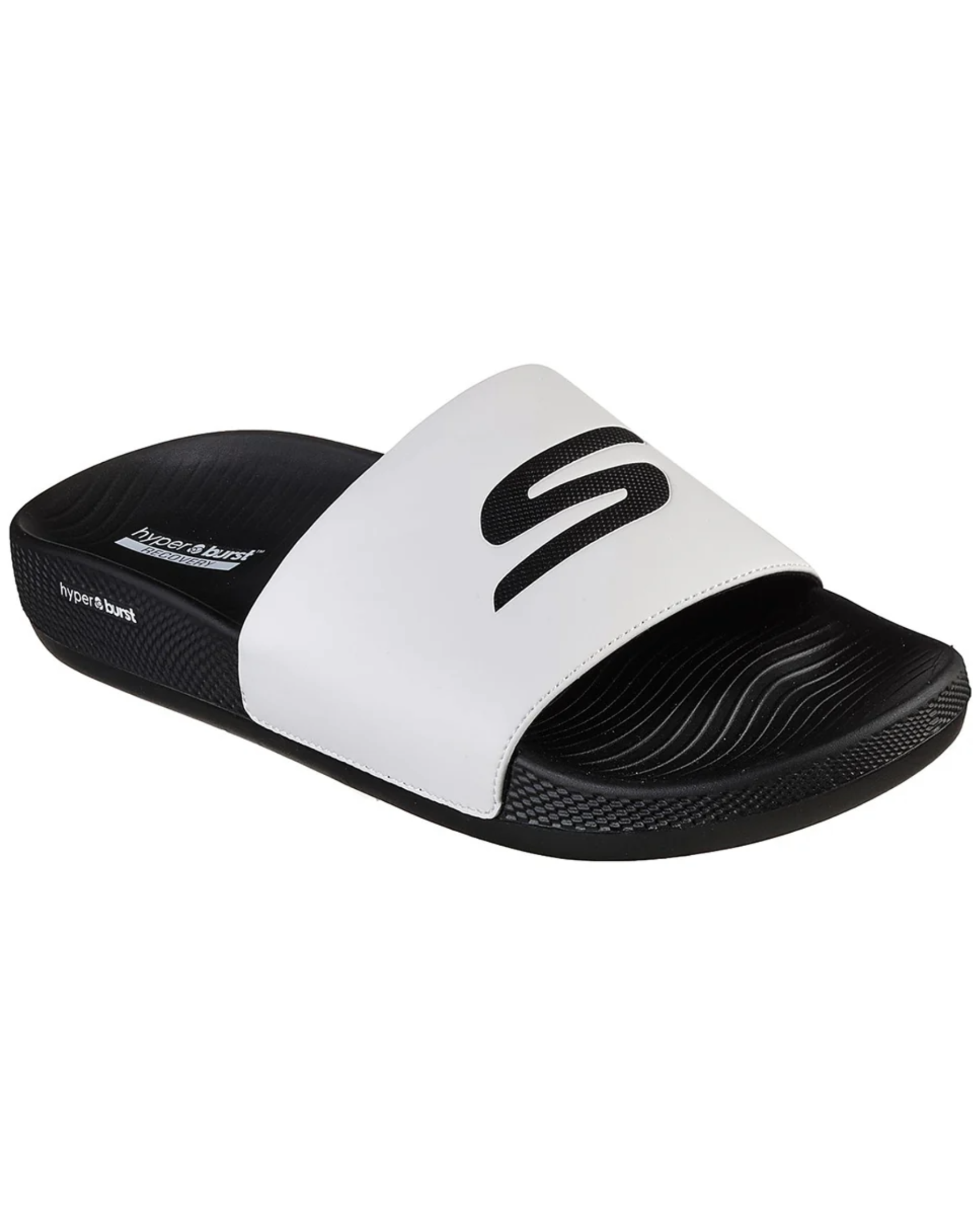 Claquettes Skechers Hyper Slide – Deriver (Homme) BLACK WHITE